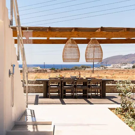 Villa Phoenix With Private Pool & Sea Views Near Naousa Ambelász