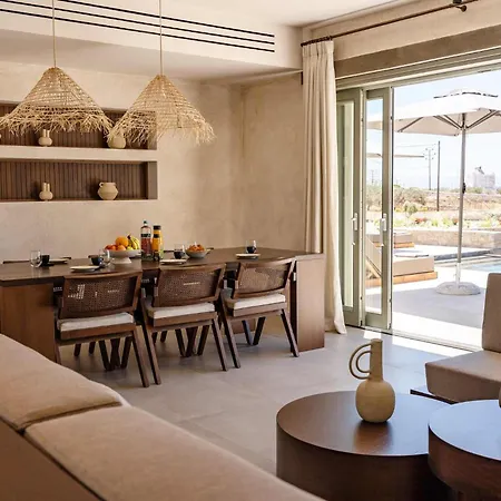 Villa Phoenix With Private Pool & Sea Views Near Naousa Ambelász