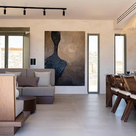 Villa Phoenix With Private Pool & Sea Views Near Naousa