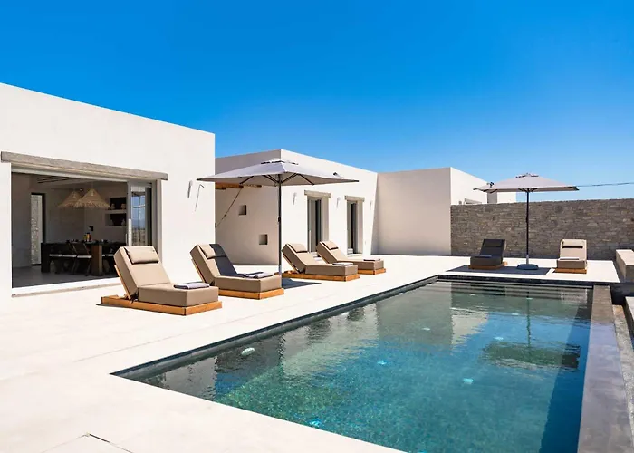 Phoenix With Private Pool & Sea Views Near Naousa Villa *