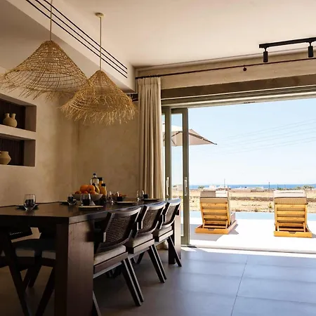Phoenix With Private Pool & Sea Views Near Naousa Villa Ampelas