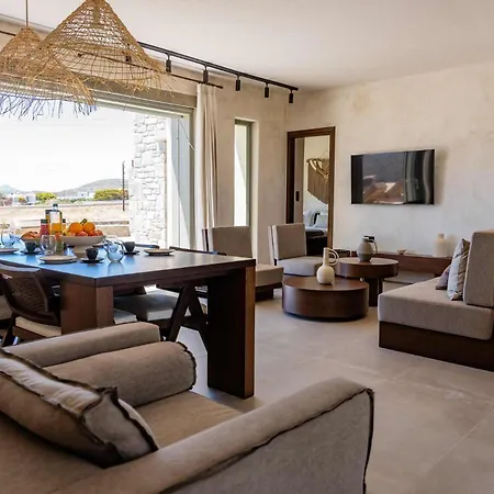 Villa Phoenix With Private Pool & Sea Views Near Naousa